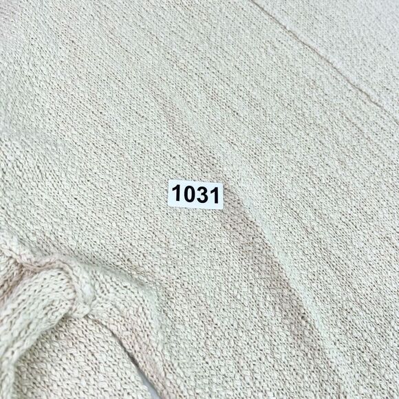 Aerie Sweater Womens Large Cream Beachy Voop Scoopneck Textured Knit Pullover NW - Picture 10 of 10